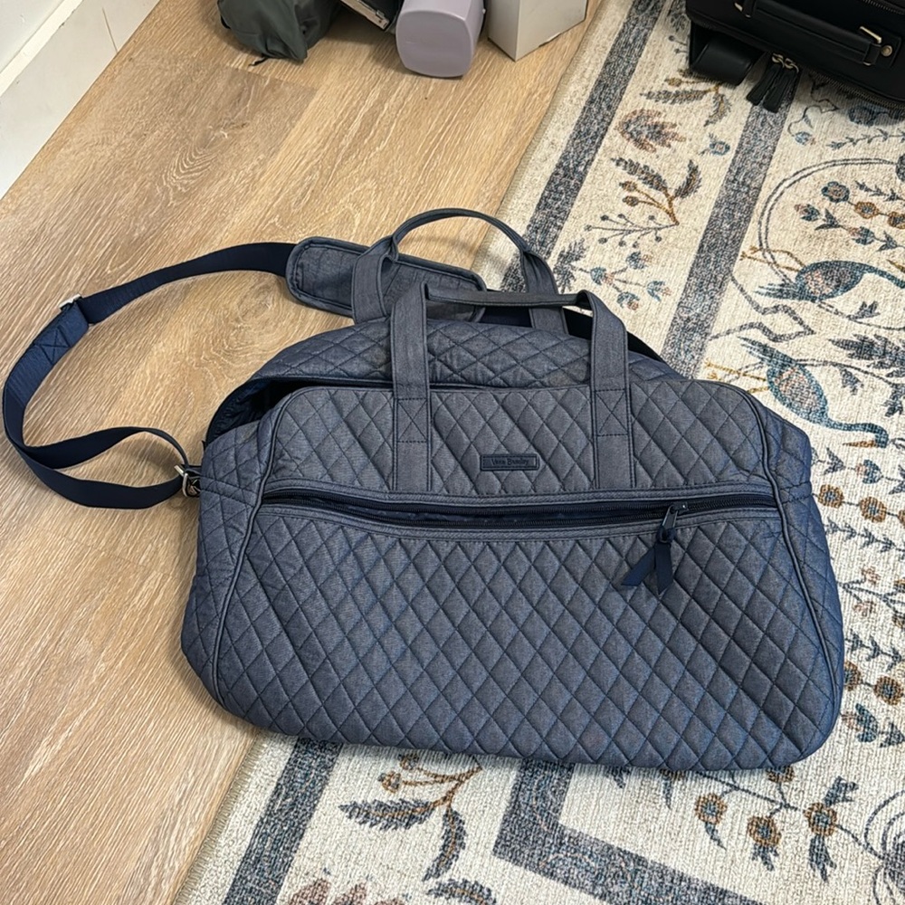Vera Bradley Grand Traveler Bag Denim Color